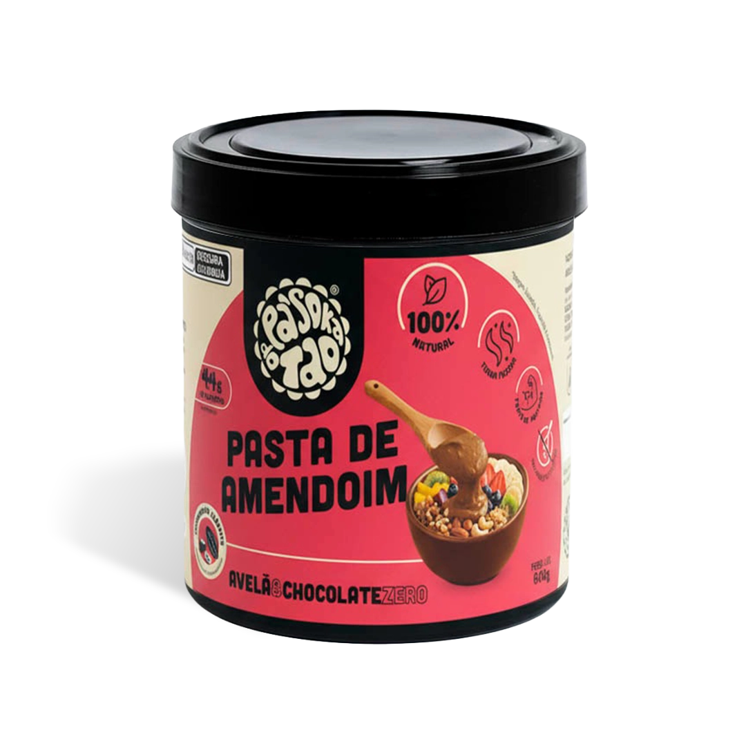Pasta de Amendoim Avelã & Chocolate Meio Amargo Zero 600 g