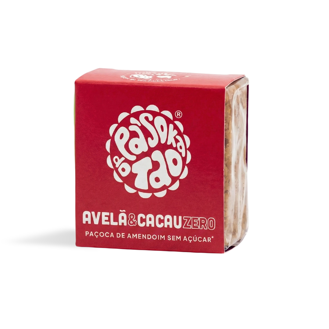 Paçoca Zero Avelã e Cacau 4 un.