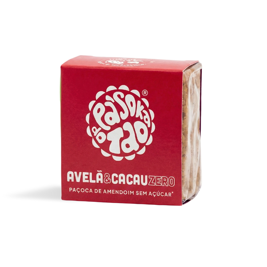 Paçoca Zero Avelã e Cacau 4 un.