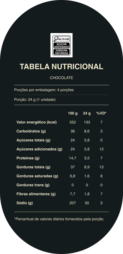 Paçoca de Chocolate 4 un.