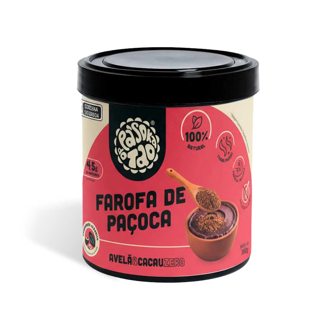 Farofa de Paçoca Avelã & Cacau Zero 360 g