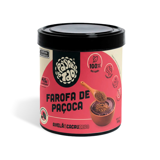 Farofa de Paçoca Avelã & Cacau Zero 360 g