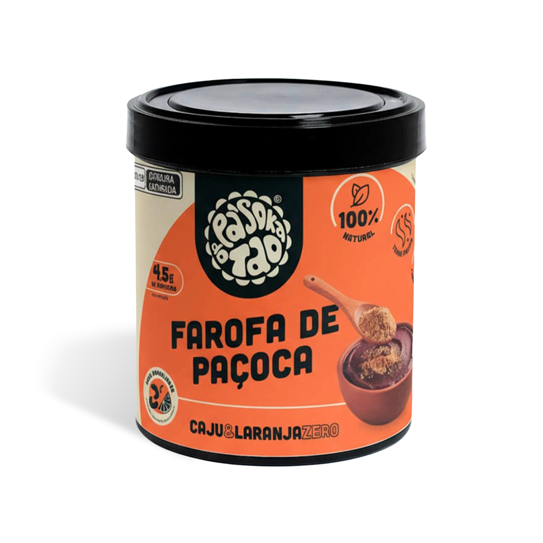 Farofa de Paçoca Caju & Laranja Zero 360 g