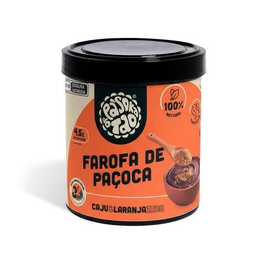 Farofa de Paçoca Caju & Laranja Zero 360 g