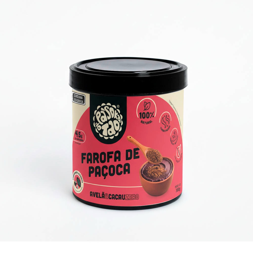 Farofa de Paçoca Avelã & Cacau Zero 360 g