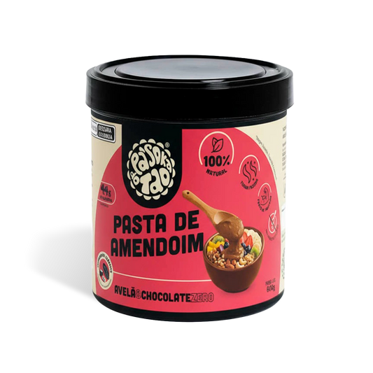 Pasta de Amendoim Avelã & Chocolate Meio Amargo Zero 600 g