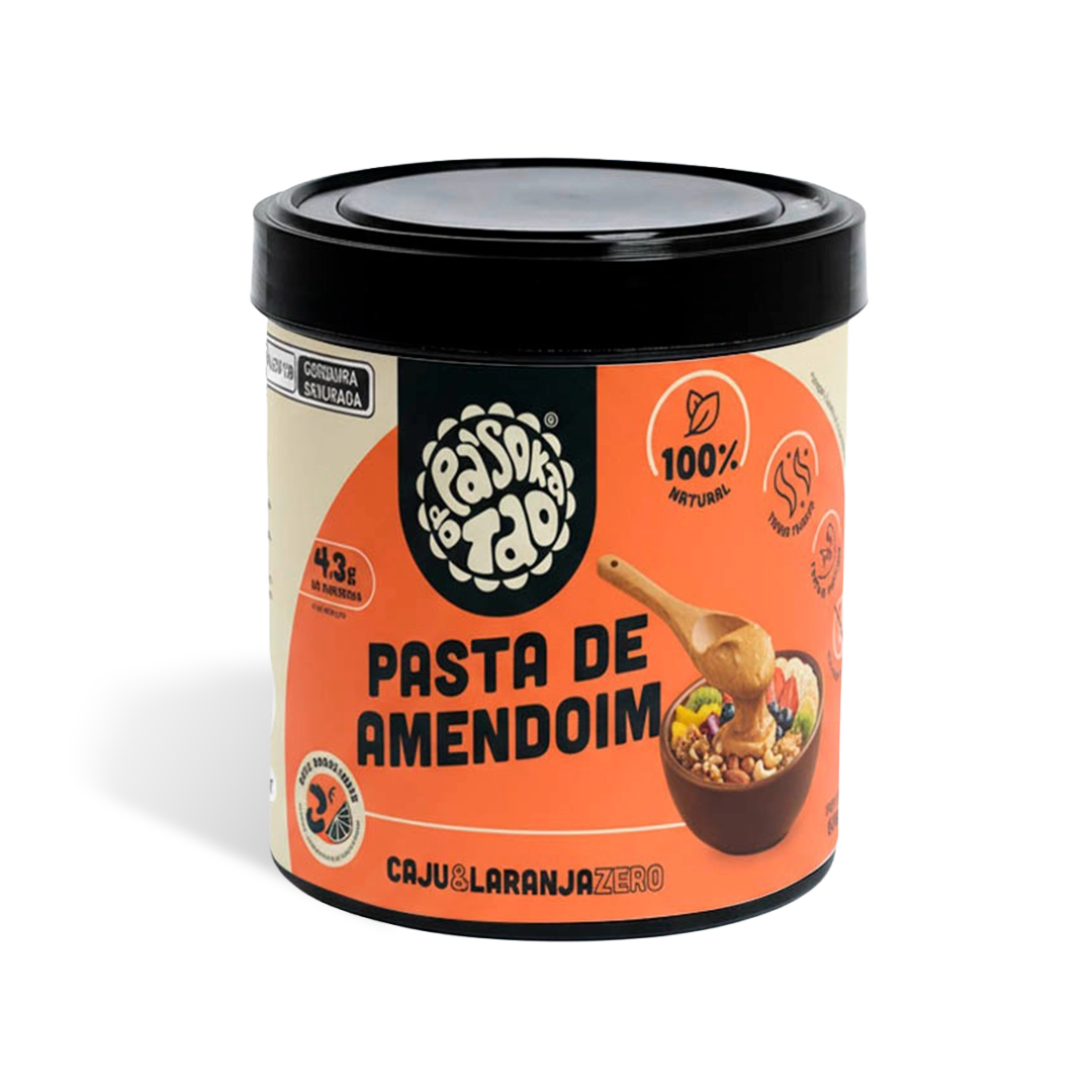 Pasta de Amendoim Caju e Laranja Zero 600 g