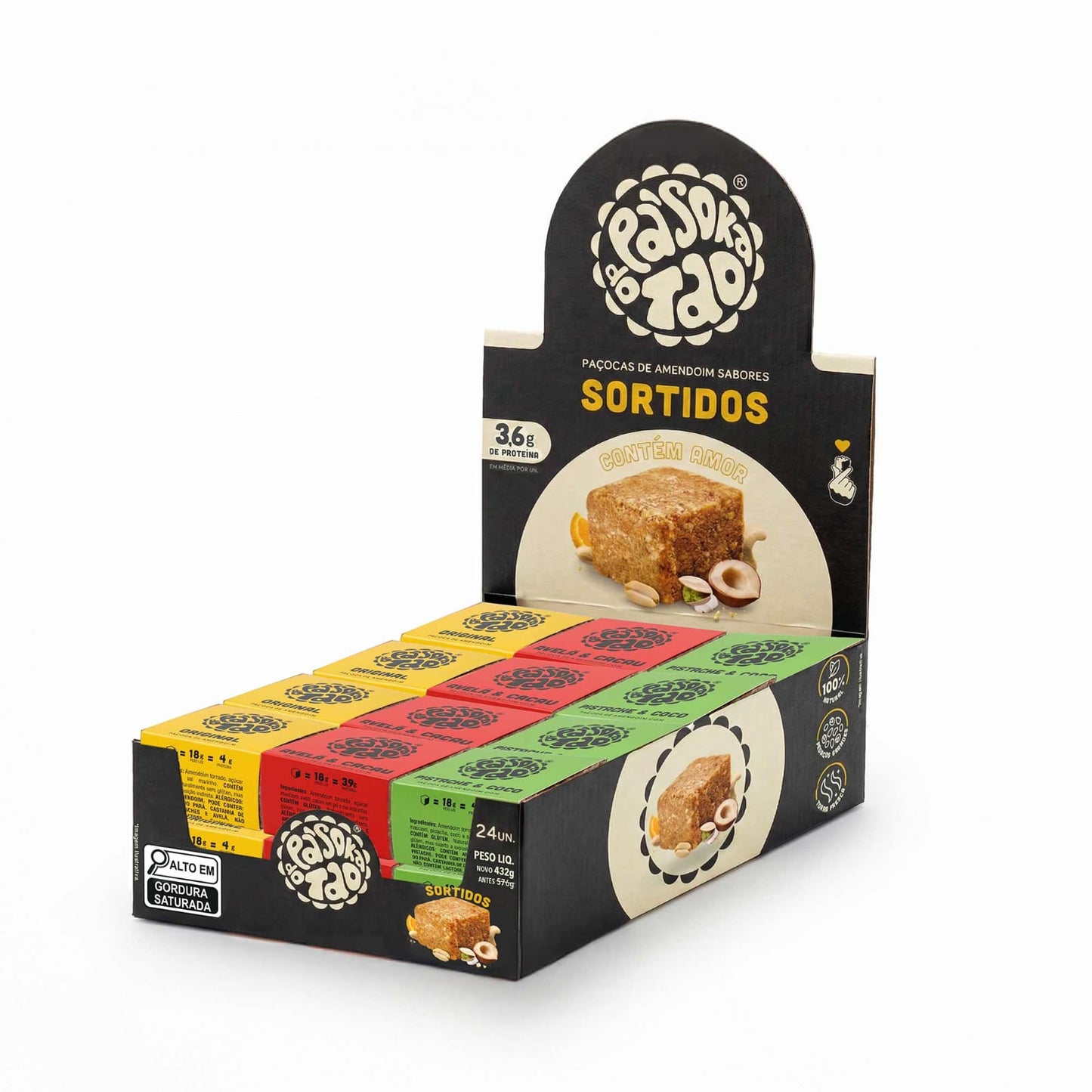 Display Paçoca Sortidos 24 un.